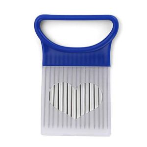 SLIGHTDELVE Stainless Steel Onion Slicer Holder Professional Effortless Tomato Cutter Holder Food Slicer Assistant Tool With Protector Cover Vegetables Cutting Fork for Onion Lemon