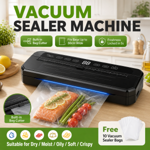 Automatic Vacuum Sealer Machine Portable Vacuum Packaging Machine with Food Plastic Packaging