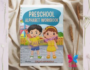 A4 27 Pages PRESCHOOL ALPHABET A-Z WORKSHET Personalized Tracing/Alphabet TRACE COLOR AND DRAW Work