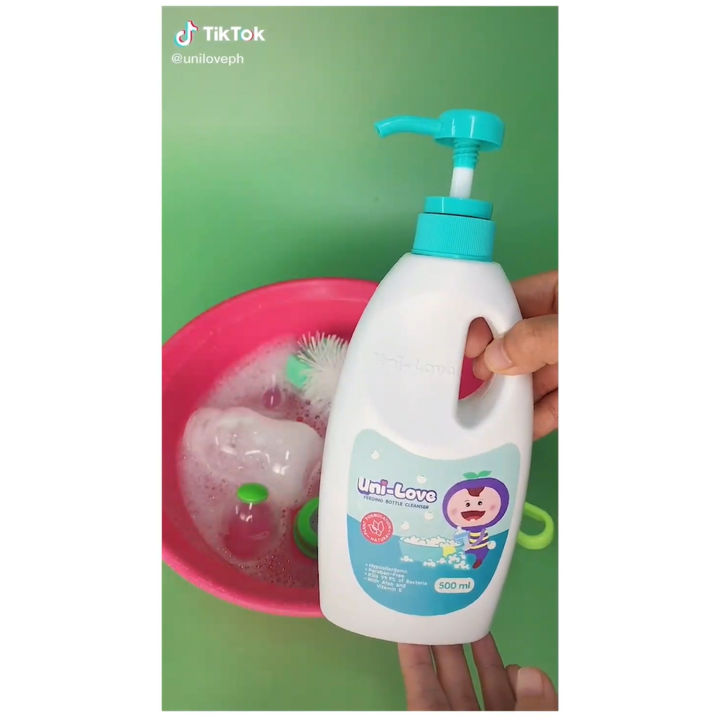 Uni-Love Baby Bottle Cleanser 500ml (Bottle) Bottle of 2