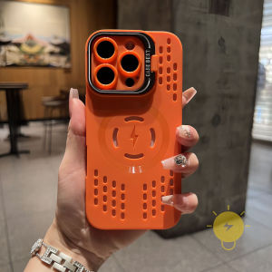 For iPhone 17 Pro Max Case Magnetic with Griptok TPU Heat Dissipation Phone Case For Plus 16 15 14 Cover Aesthetic Korean Cute