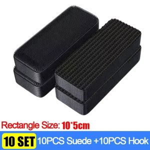 50PCS Self Adhesive Carpet Fixing Stickers Double Faced Car Carpet Fixed Patches Home Floor Foot Mats Anti Skid Grip Tapes Auto Parts