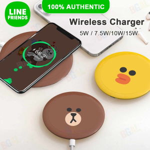 100% Authentic Line Friends Wireless Charger Fast Charging 5W/7.5W/10W/15W Portable Charger for mobile phones Bluetooth headsets with Indication Display LF720