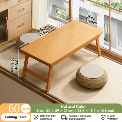 Bamboo Portable Laptop Desk Table Stand Laptop Table Bed Table Floor Laptop Desk Bamboo 60/80CM Adjustable Bed Tray