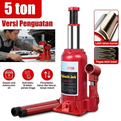 Botol Ban Mobil Kapasitas 5 Ton Dongkrak Mobil Hidrolik Hydraulic Jack Universal Angkat Kendaraan Ban Mobil Dongkrak