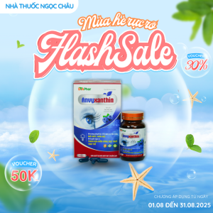 Viên uống Anvyxanthin giúp Bảo vệ mắt giảm khô mỏi mờ mắt giảm thoái hoá điểm vàng Hộp 30 viên