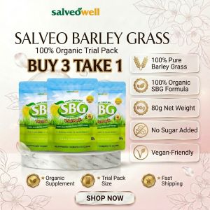 [BUY 3 TAKE 1]  KT - SBG Powder in Trial Pack 80g Salveo Barley Grass BOOST your Health and Immunity Effective FDA Approved