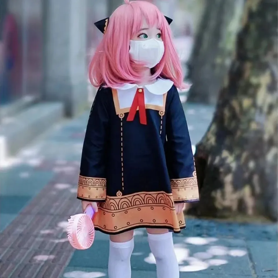 Costume Cosplay Anya Pour Femme Et Fille - Tenue Complète Avec Perruque Et Accessoires - Halloween Et Carnaval