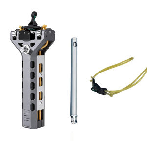 automatic rubber slingshot Tirador Plastic handle with metal clip