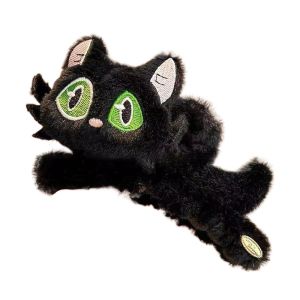 PICKIT Plush Grasping Clip Cat Strong Hold Hair Claw Fashion Non-Slip Shark Clip for Girl