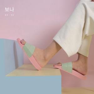 Sandal Wanita Slop Cogen Slide Rubber Bona Series - Bona Green