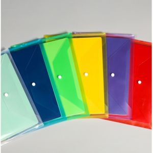 A4 File Folder File Document Clear Button Document Folders A4/A5 Size - Office School Supplies