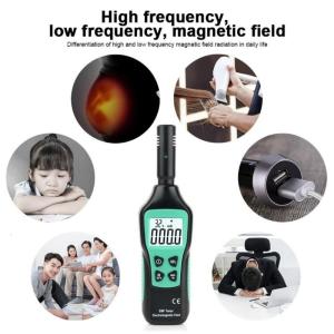 Meter with Alarm Portable Radiation Meter Monitor Handheld Hunting Detector Electromagnetic Radiation Detector