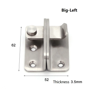 Stainless Steel Safety Hasp Door Lock for Bathroom Bedroom Cabinet Door Catch Latch (NO screw)