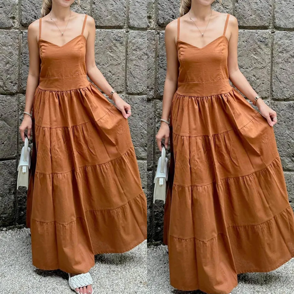 Chesca Alena Casual Maxi Dress for Women Fit Small to Semi Large