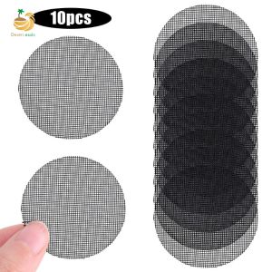 50Pcs Plant Flower Pot Bottom Grid Mesh Mat Plant Bonsai Drainage Screen Gasket Plastic Flower Pot Drainage Hole Screens Prevent Soil Loss