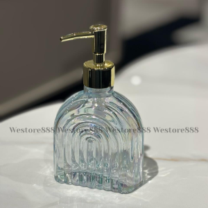 Dispenser Sabun Cair Kaca Gold Elegan Ukuran 270ml WEO IF5633