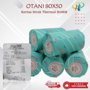 (6 Roll) Otani 80x50 Kertas Struk Thermal Kasir 80x50 79x50 80x48 79x48 Paper Roll Printer 80mm