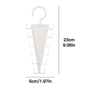 V Shaped Clothes Hanger / 12 Hooks Large Capacity Organizer Hanger / Portable Rotatable Wardrobe Hangers Hook for Scarf Jeans Hats Necklace Jewelry