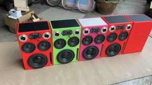 ลําโพงบลูทูธพร้อมใช้งานไฟบ้านและแบต