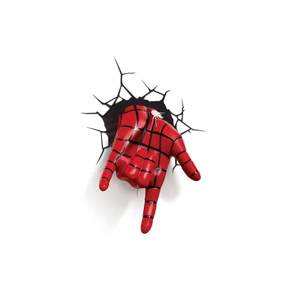 AceDeal [Support Lalamove Bulk Orders] 3D Marvel Model Avengers Wall Light Super Hero Iron Man Spider Man Home Decoration For Children Gift