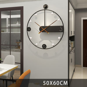 Jam Dinding 50x60cm Simple and Fashion Mute Digital Spanish iron art Clock Vintage Creative Wall Clock Modern Home Living room Decorations 挂钟 壁钟