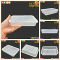 500 650 750 1000 ml Freezer Grade Rectangular Container with Lid [ 50sets± ] Disposable Plastic Food Lunch Box / Bekas Makanan - TAGE T500R T680R T750R T1000R 500ml 680ml 750ml 1000ml. 