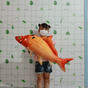 ĐỒ CHƠI CÁ CHÉP NHỒI BÔNG GỐI ÔM CÁ CHÉP 3D CHO BÉ MỀM MỊN