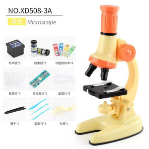 Easygoing【COD】1200X Mikroskop Biologi Mainan Mikroskop LED Kit Lab Rumah Sekolah Ilmu Pendidikan Mainan untuk Anak-anak