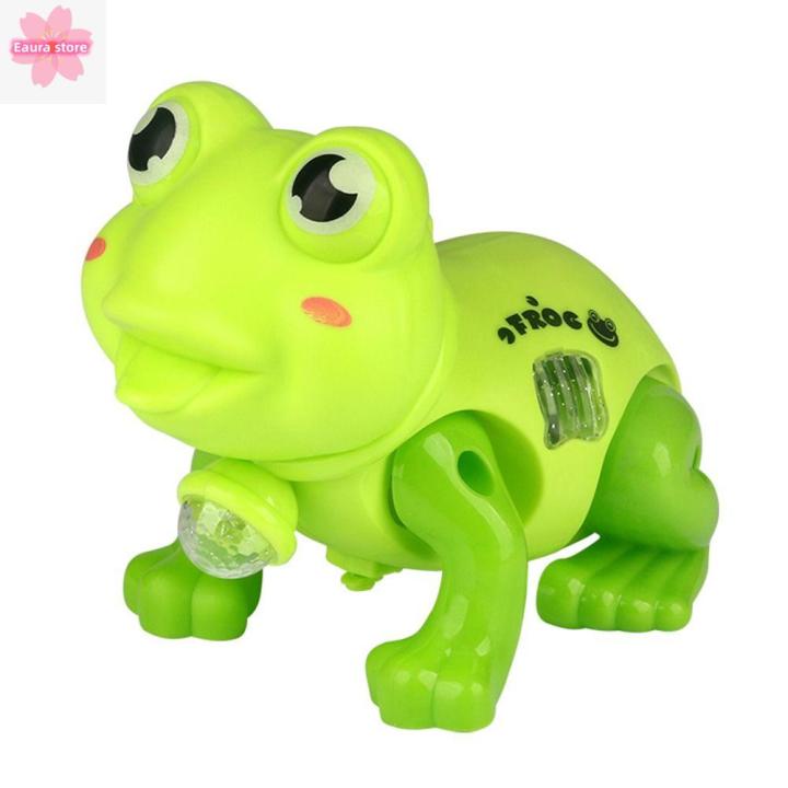 Kids Electric Pull Rope Cartoon Cute Crawling Little Frog Toys