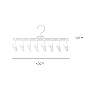 8 Clip Hanger Clothes Hanger Drying Racks Socks Holder Panty Holder