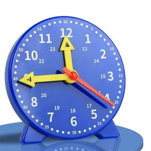 Children Montessori Clock Kids Learning Time Toys Round Clock Teaching Manual Hour Minute Second Colorful Toys Preschool Teaching