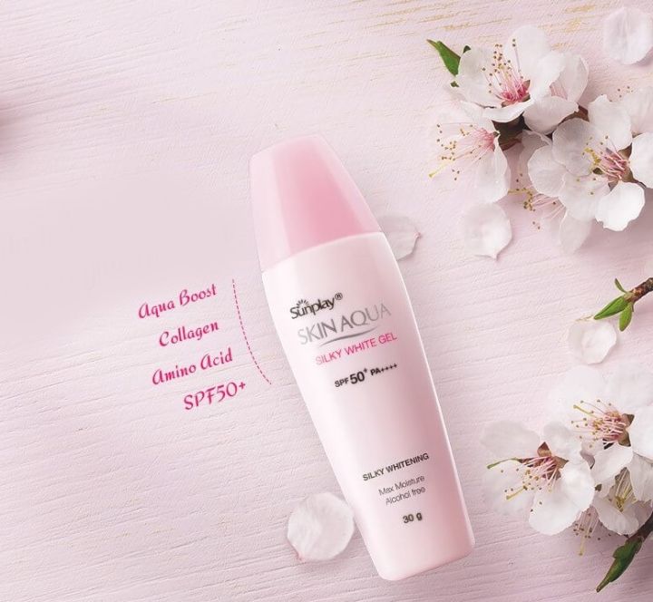 Kem Chống Nắng Sunplay Skin Aqua SPF50+, PA++++ nắp hồng