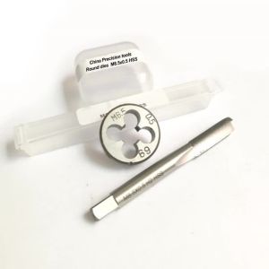 2PCS HSS Metric Screw Thread tap die set M4.5 M5.5 M6.5 M7.5 M8.5 M9.5 Machine Thread Plug hand taps Round Dies cutting tools