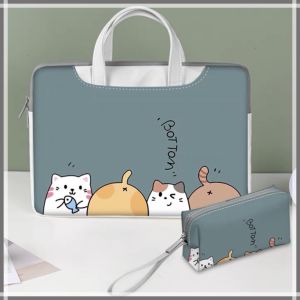 PU Waterproof Computer bag cartoon Bear Astronaut laptop bag 13 14 15 15.6 17.3 inch