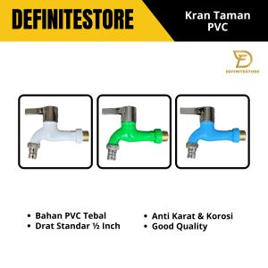 Keran Air 1/2 inch Kran Shower Keran Kamar Mandi Kran Taman Tembok Kran PVC Kuningan Warna Warni