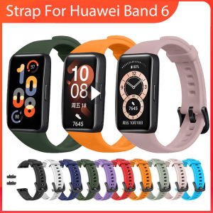 ซิลิโคนสายคล้องคอกีฬาสำหรับ Huawei Band 6สมาร์ทสายรัดข้อมือสร้อยข้อมือสายสำรองสำหรับ Huawei WATCH 6