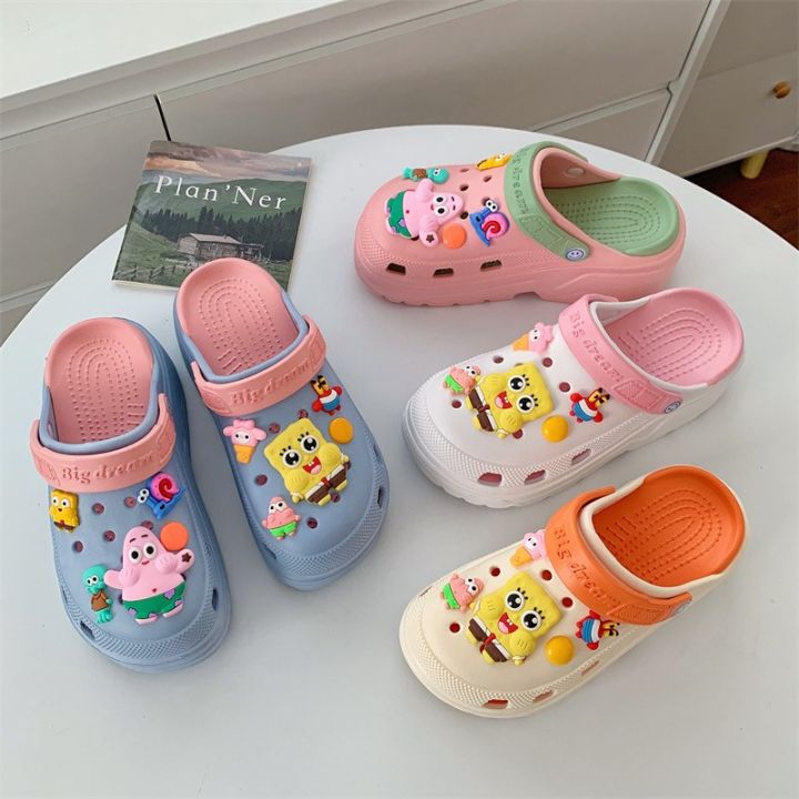 [ส่งเร็วพิเศษ!] SHO-H-13A🍑 รองเท้าหัวโต สูง 6 cm. พื้นยางใส่สบาย ...