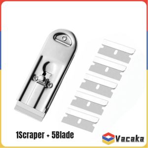 Vacaka Home Cleaning Scraper Multi-Purpose Cleaning Tool with Replaceable Blade Kitchen Glass Wiper