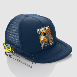 Topi Snapback Trucker Jaring Distro RX KING FIGHTING SPIRIT - Topi RX-King Logo Terbaru PREMIUM