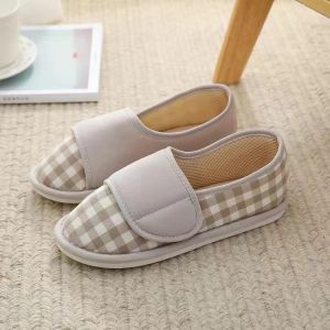 Women Diabetic Slippers Elderly shoes with swollen feet Adjustable Closure Comfortable House Shoes Arthritis Edema Wide Slippers