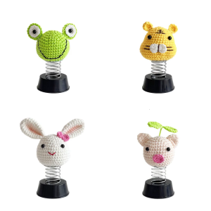 Dệt Kim hoa văn động vật trang trí ô tô Crochet decors nội thất xe hơi trang trí lung lay hình trang trí bảng đồng hồ phụ kiện