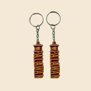 Palawan Souvenir Keychain 2pcs - Handcrafted Wooden Design