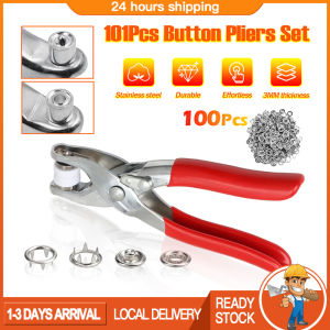 五爪扣套装 101PCS Metal Snap Button Plier Set Five-Claw Snap Button Infant Children Baby Snap Button Five-Claw Buckle Installation Tool Set