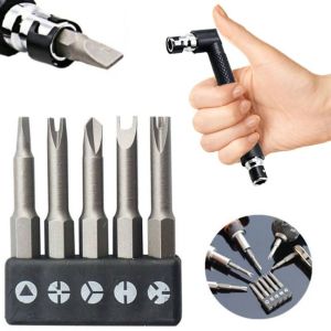 LITUILI 5 cái Cờ lê hai đầu Chữ thập bên trong Ba điểm Loại chữ Y Góc Dụng Cụ Mũi tuốc nơ vít Hình chữ U Bộ tuốc nơ vít Tuốc nơ vít hình đặc biệt