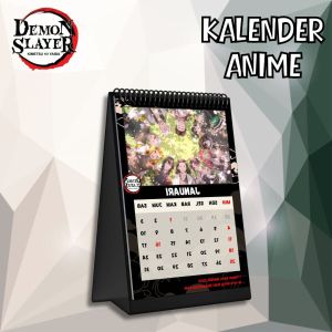 CALENDAR ANIME 2026! KALENDER KIMETSU NO YAIBA KALENDER DUDUK DEMON SYALER