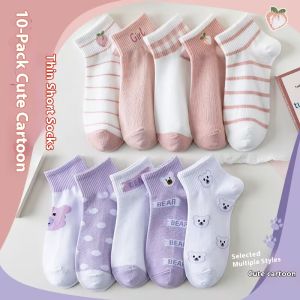 Phụ Nữ Vớ Ngắn xuân hè cotton chống mùi vớ qua mắt cá chân cho phụ nữ