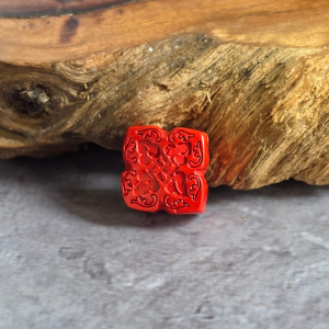 Cinnabar Auspicious Wanzi Diamond Charm DIY Pendant Bead Feng Shui Bracelet Necklace Accessory - RRC