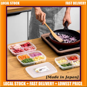 Nakaya 710ml Fresh Food Premium Storage Container 4 dividers for meat vegetable fruit nut condiment baby [Made in Japan]