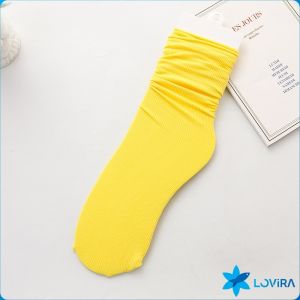 LoviRa Womens Socks Pure Color Breathable Feet Calf Socks Fashion Medium Tube Socks